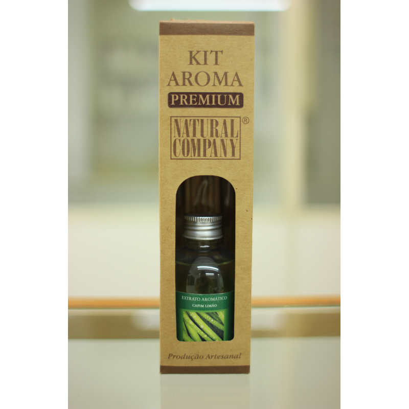 Kit Aroma Premium - Capim Limão - 120ml - Natural Company - Pharmaderma